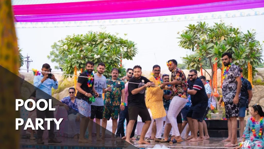 Tug of War played at a Pool Party